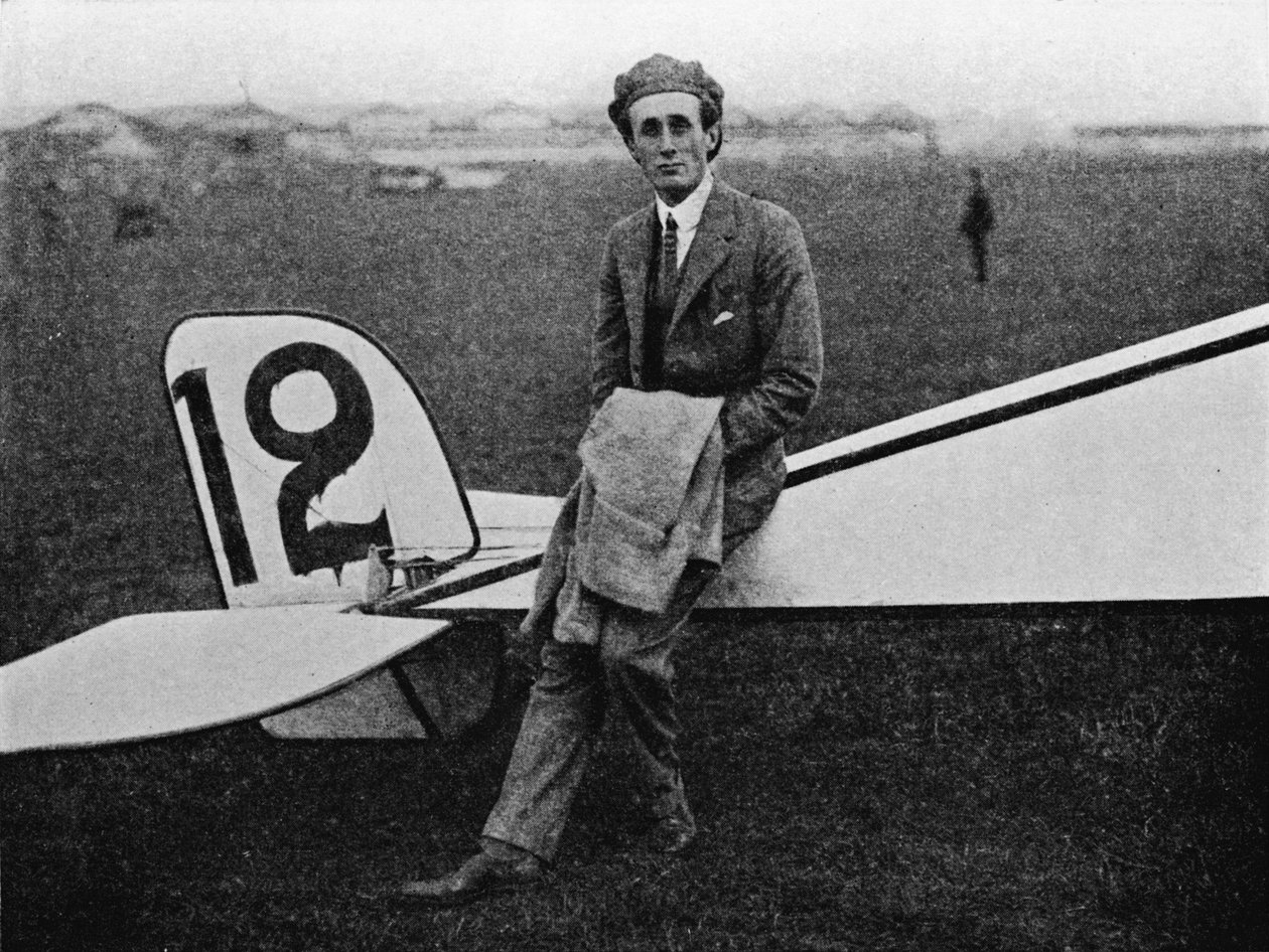 The Aerial Derby: Lord Carbery med sit Morane-Saulnier monoplan, 1914 1934 af Flight Photo