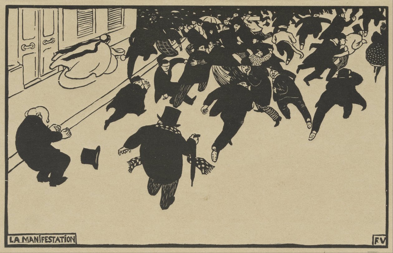 Demonstrationen af Felix Edouard Vallotton