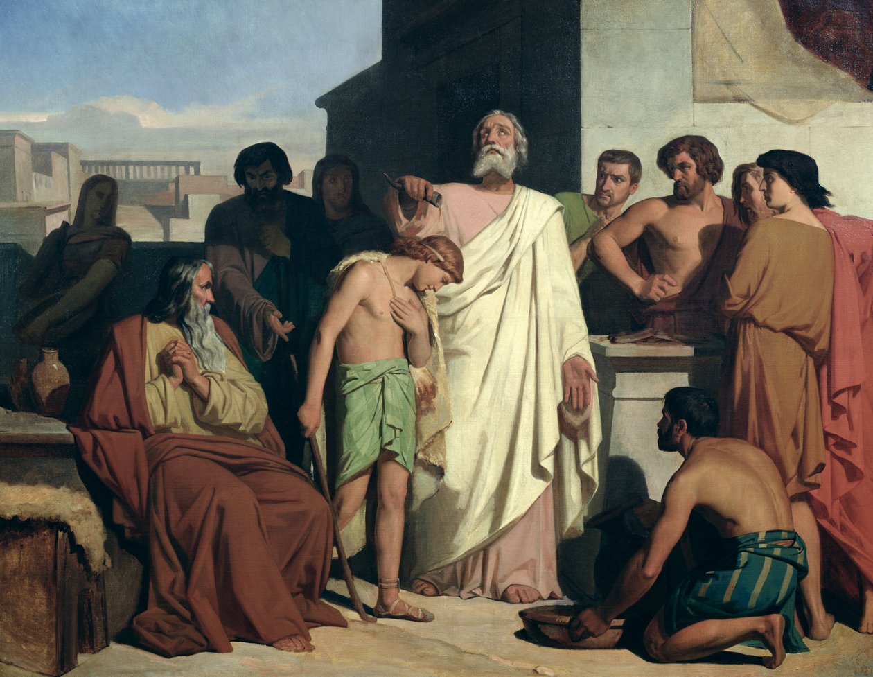 Salvelse af David af Samuel, 1842 af Félix Joseph Barrias