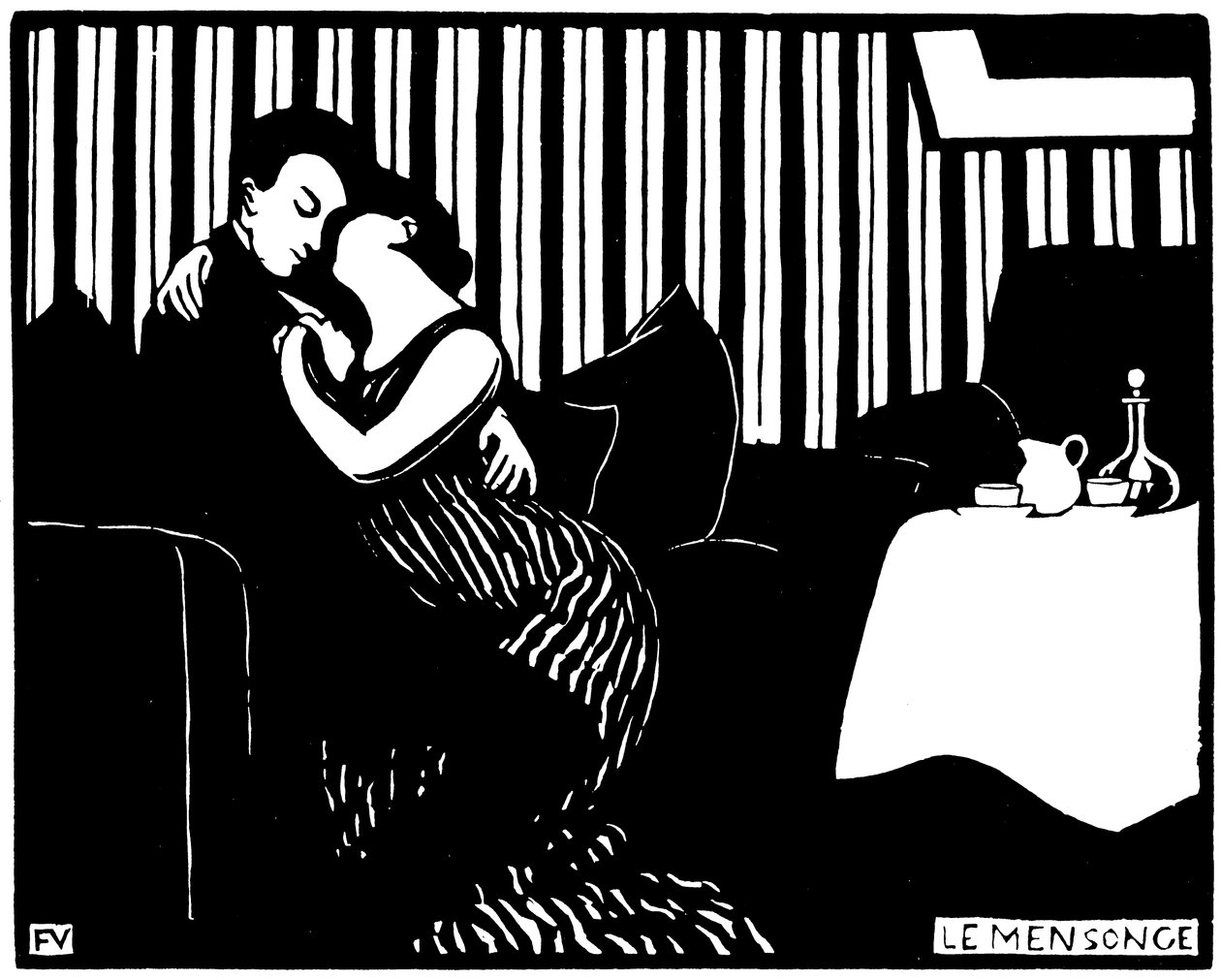 Løgnen Intimiteter I af Félix Valloton