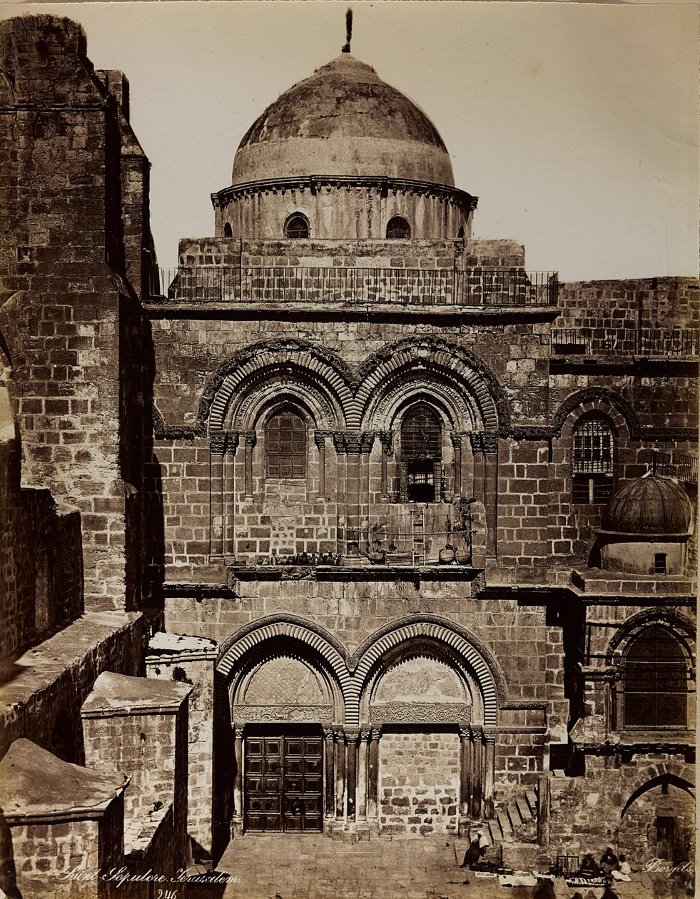 Album Palæstina 1887: Gravkirken i Jerusalem af Félix Bonfils