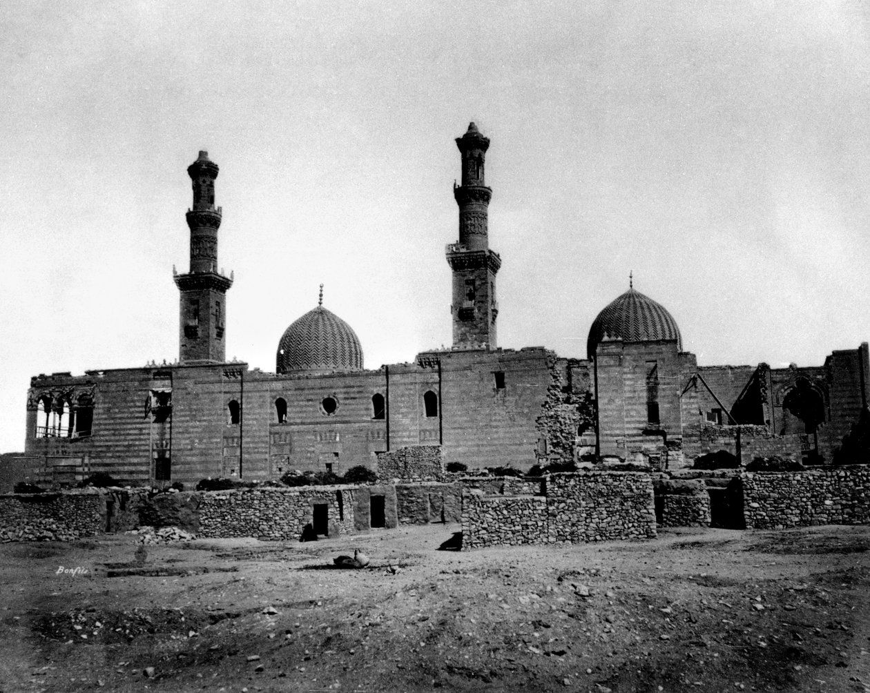 Sultan Barquq-moskeen, Cairo, Egypten, 1878 af Félix Bonfils