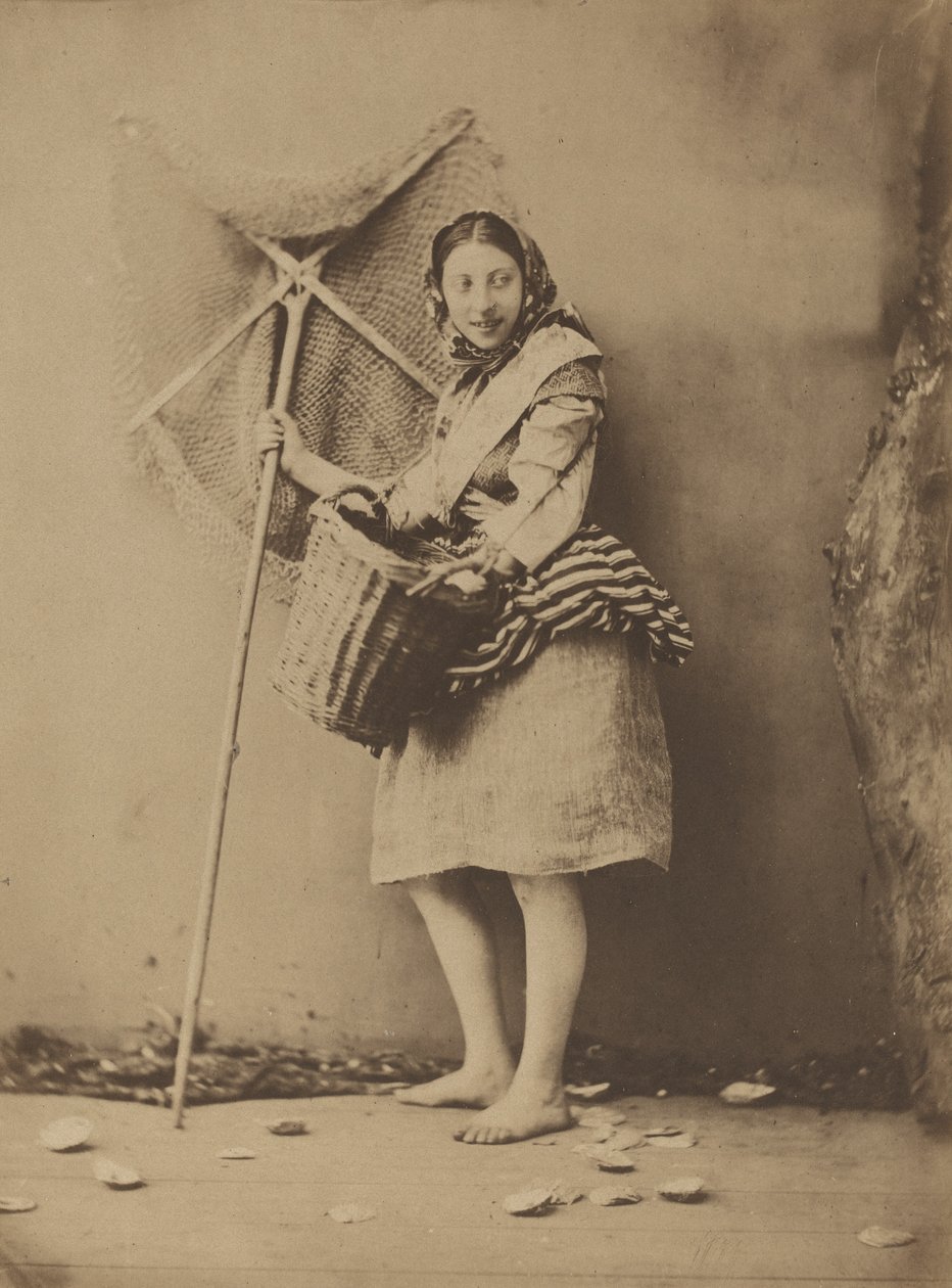 En rejefiskerpige af Félix Jacques Antoine Moulin