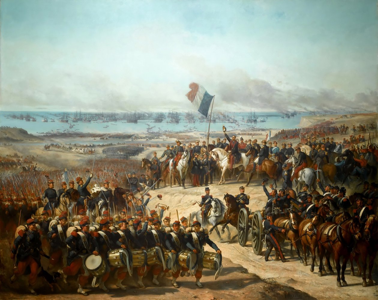Landstigning af den franske hær ved Eupatoria, 14. september 1854 af Félix Joseph Barrias