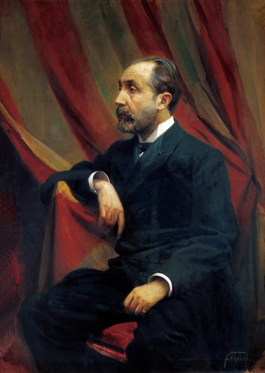 Portræt af Bartomeu ROBERT i YARZABAL (1842-1902), spansk læge og politiker af Félix Mestres Borrell