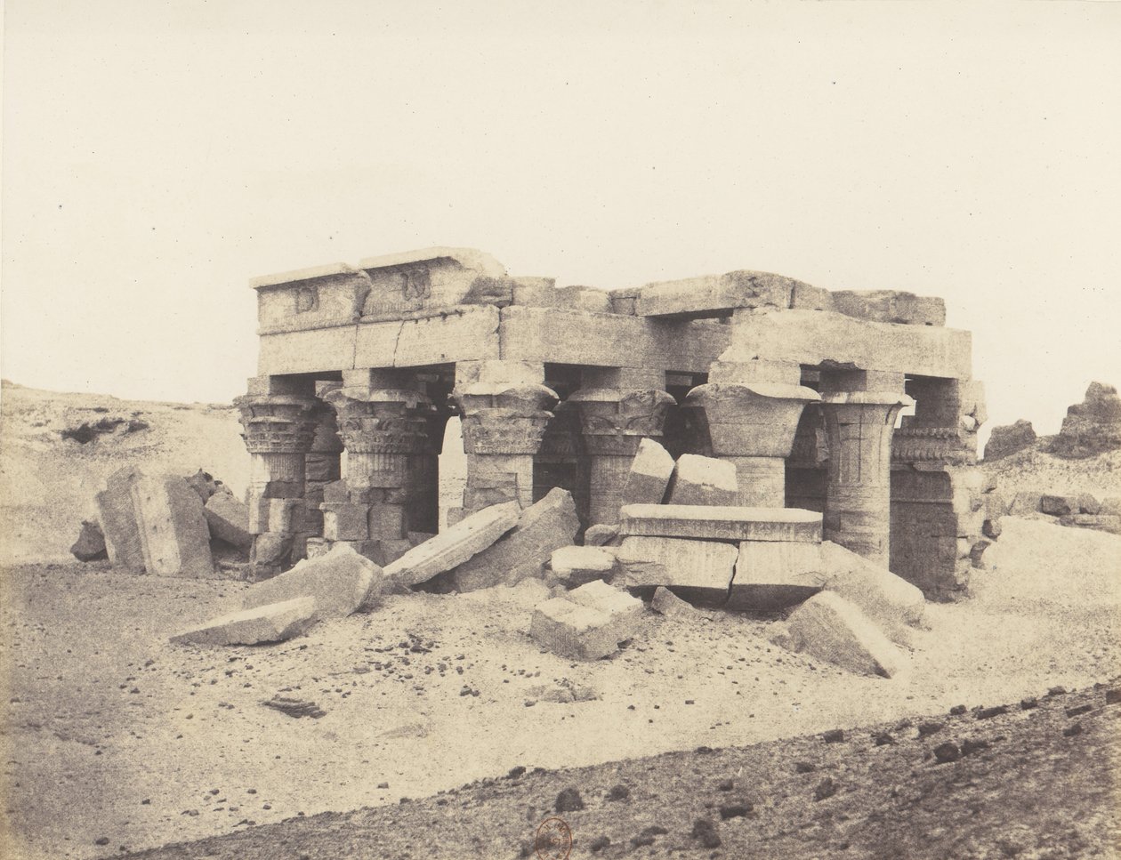 Kôm-Ombou Ombos, General View of the Ruins, 1851-52, trykt 1853-54. af Félix Teynard