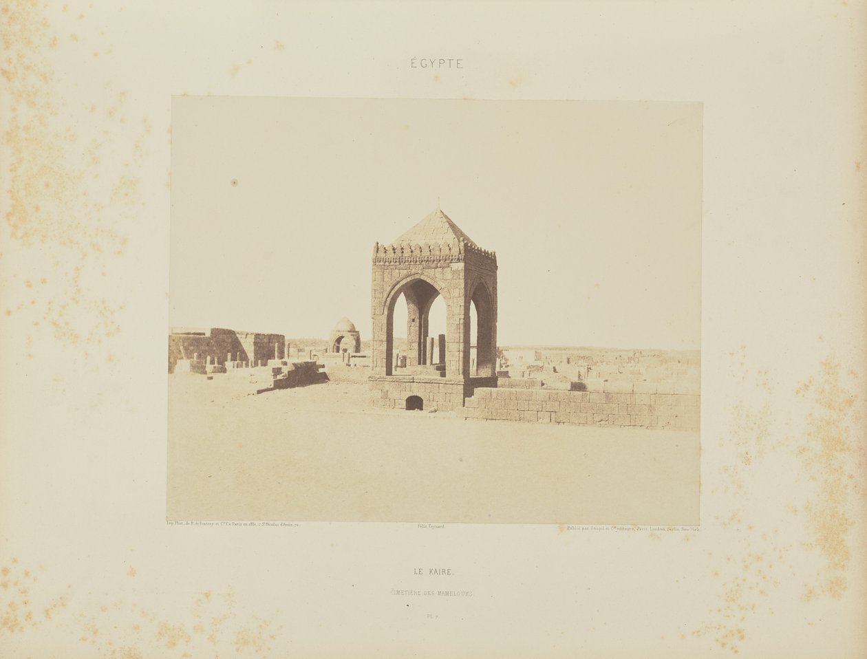 Kairo. Mamluk-kirkegården af Félix Teynard