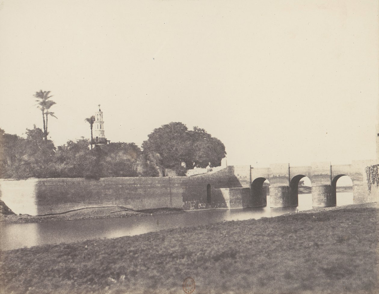 Syout, Pont Sur le Grand Canal, 1851-52, trykt 1853-54. af Félix Teynard