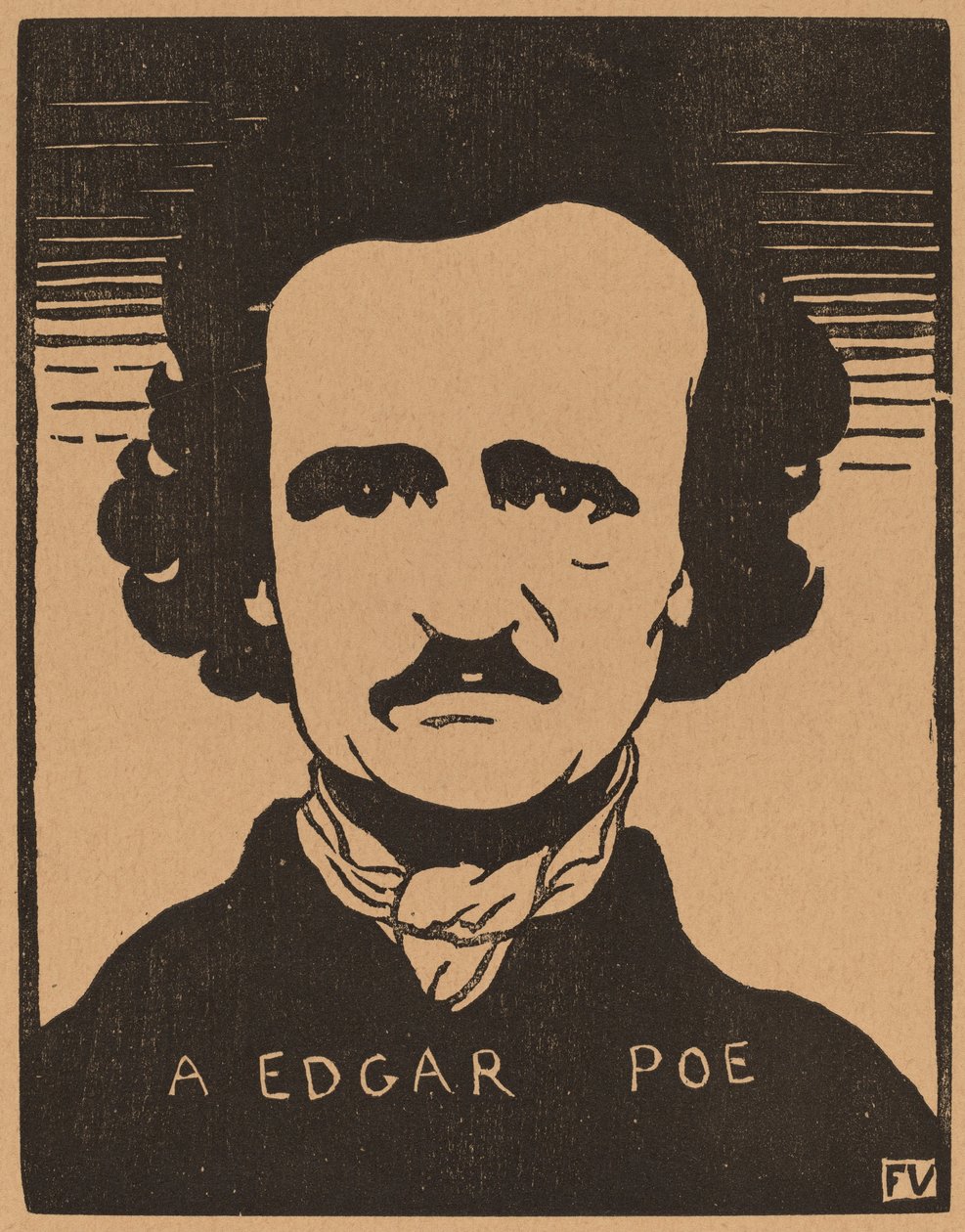 En Edgar Poe, 1894. af Félix Vallotton