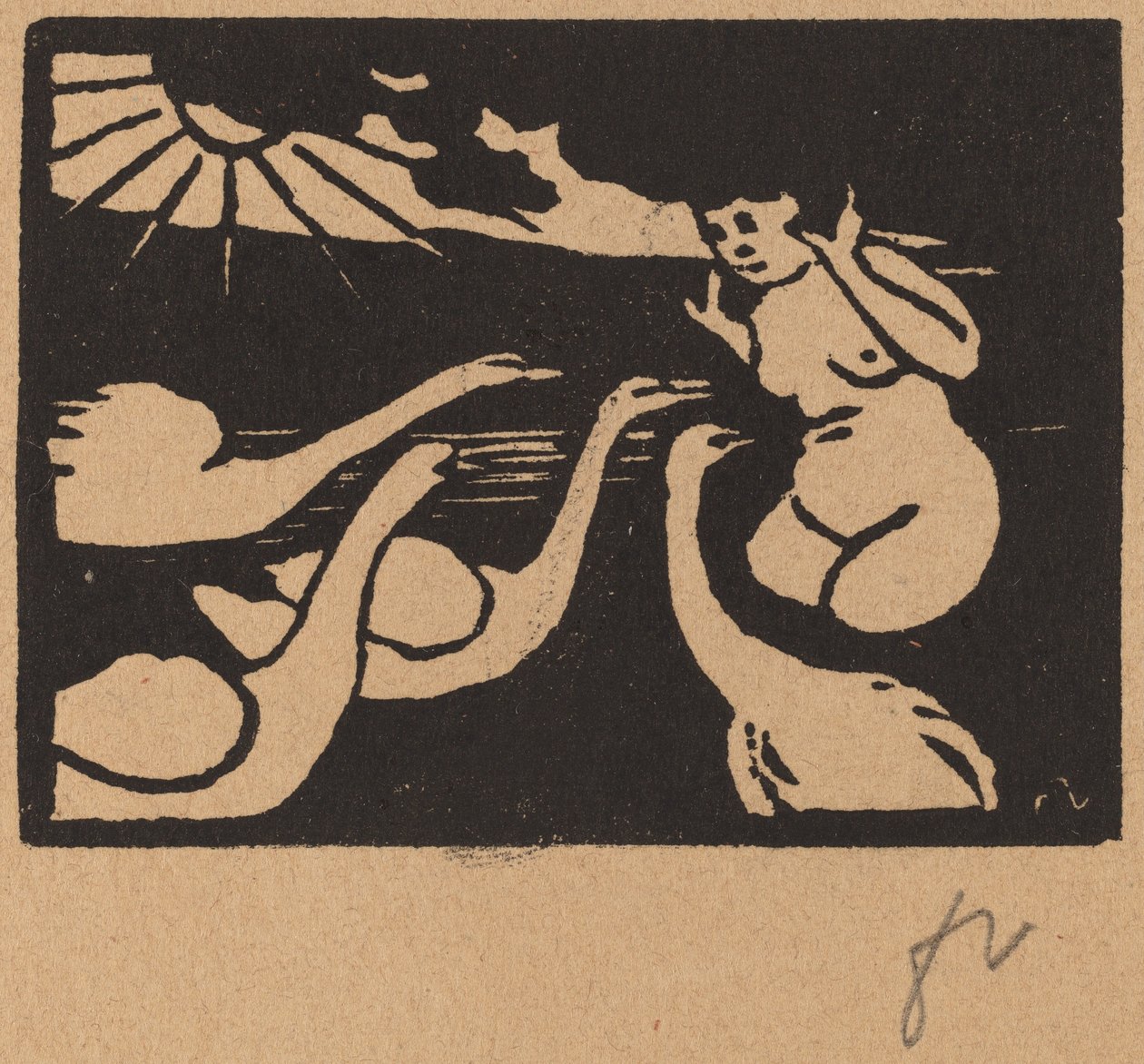 Bader med svaner Bader med svaner, 1893. af Félix Vallotton