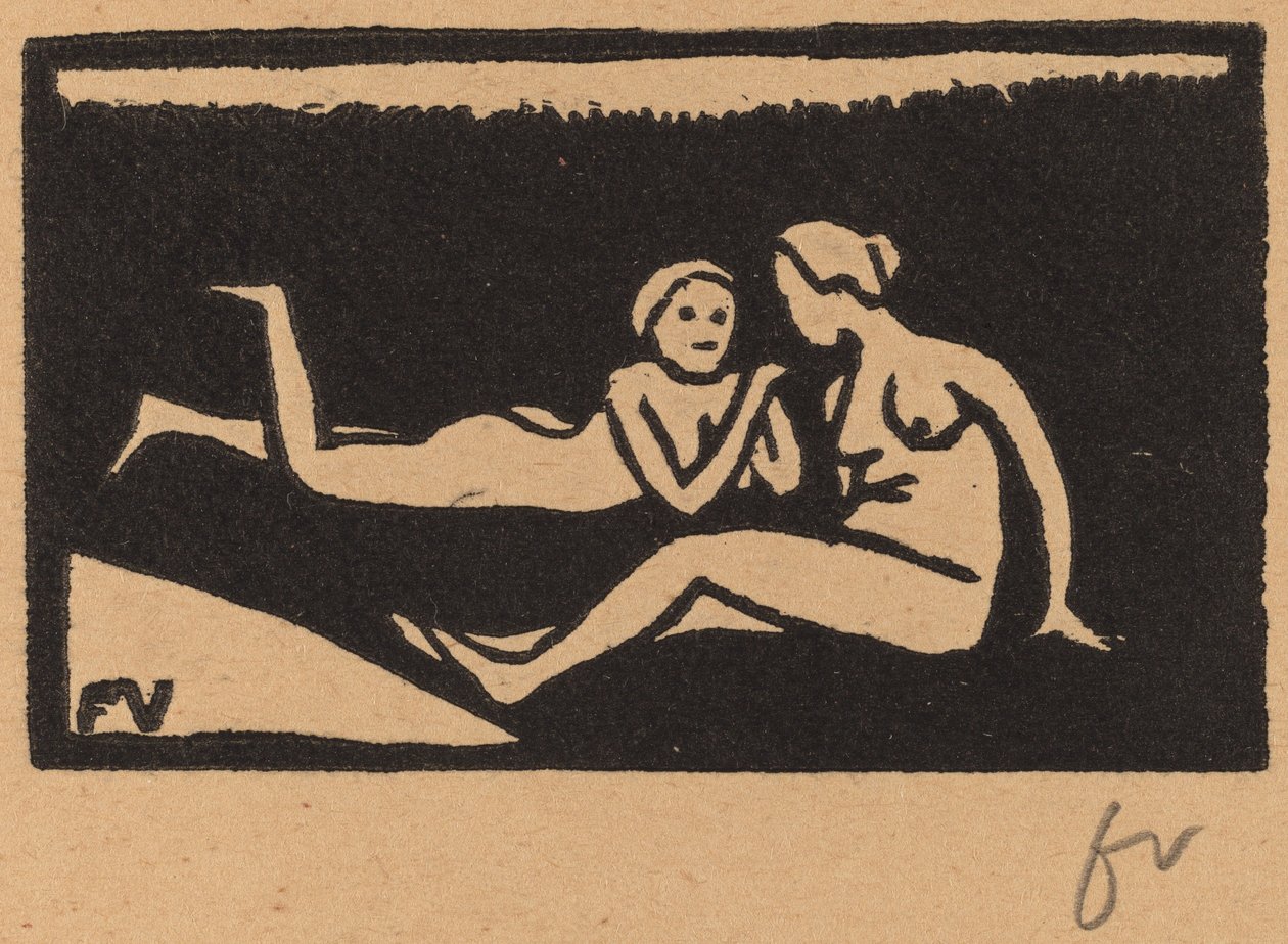 Badende på Græsset af Félix Vallotton