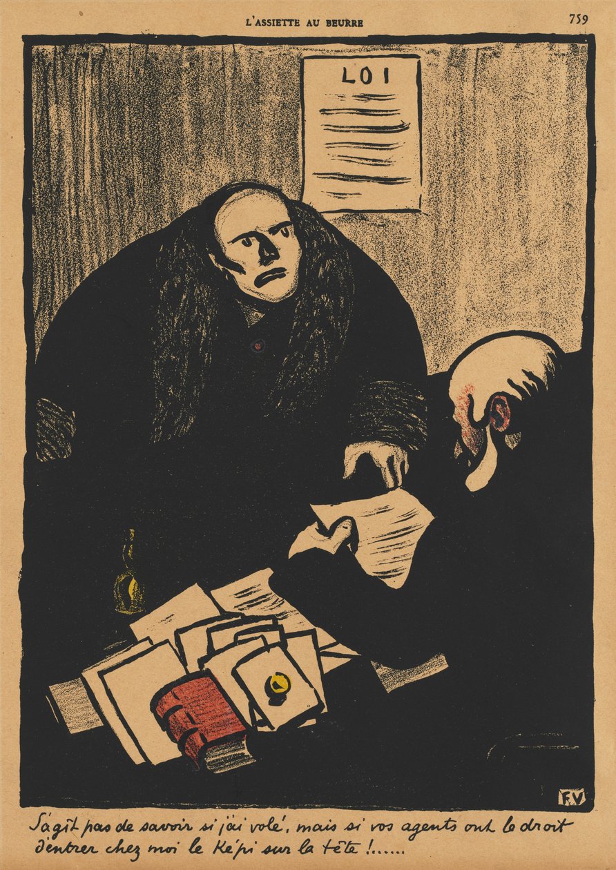 Crimes and Punishments II, 759: Spørgsmålet er ikke, om... af Félix Vallotton