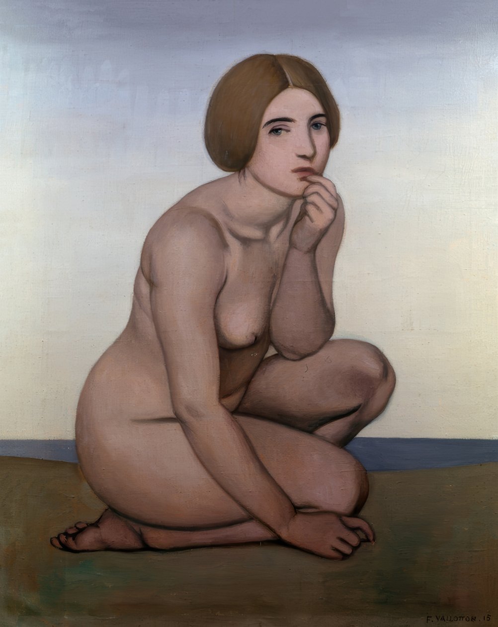 Badende på hug af Félix Vallotton