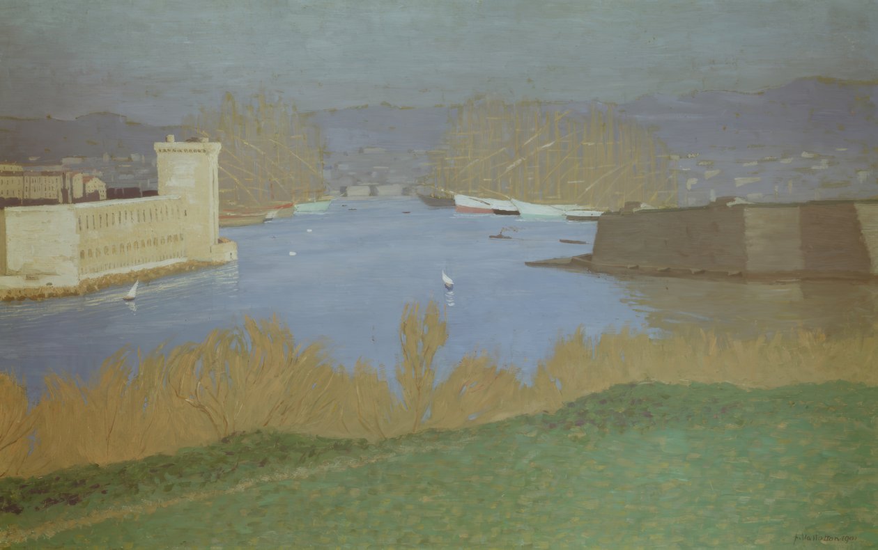 Havnen i Marseille af Félix Vallotton