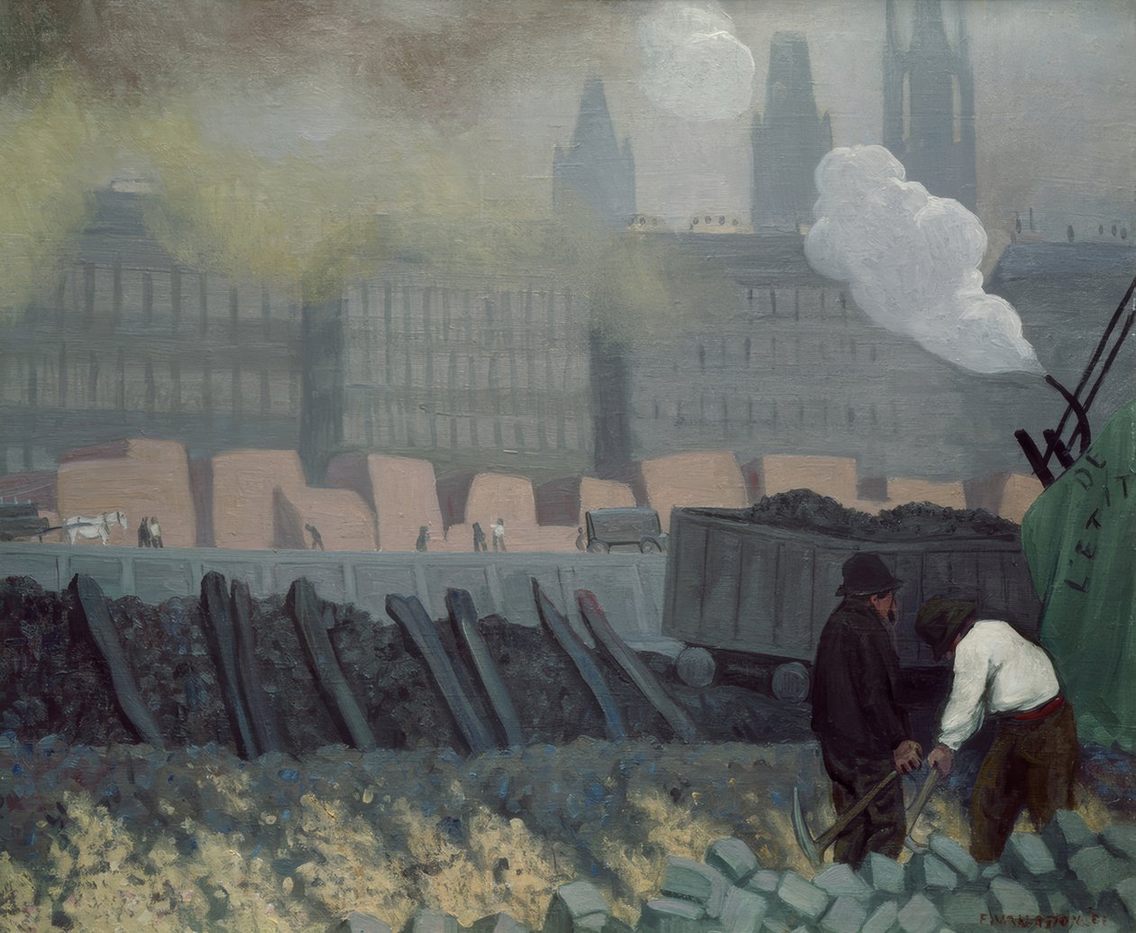 Havnen i Rouen af Félix Vallotton
