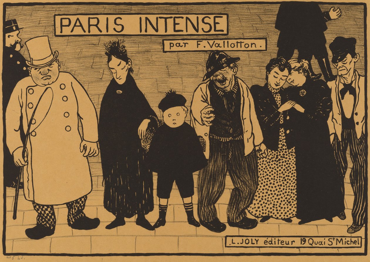 Frontispice fra "Paris Intense" af Félix Vallotton