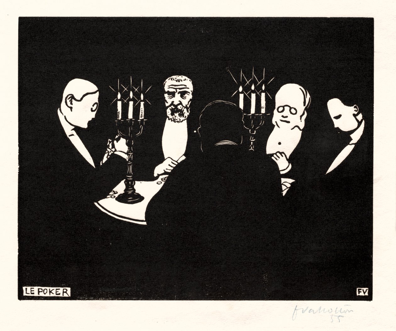 Poker af Félix Vallotton