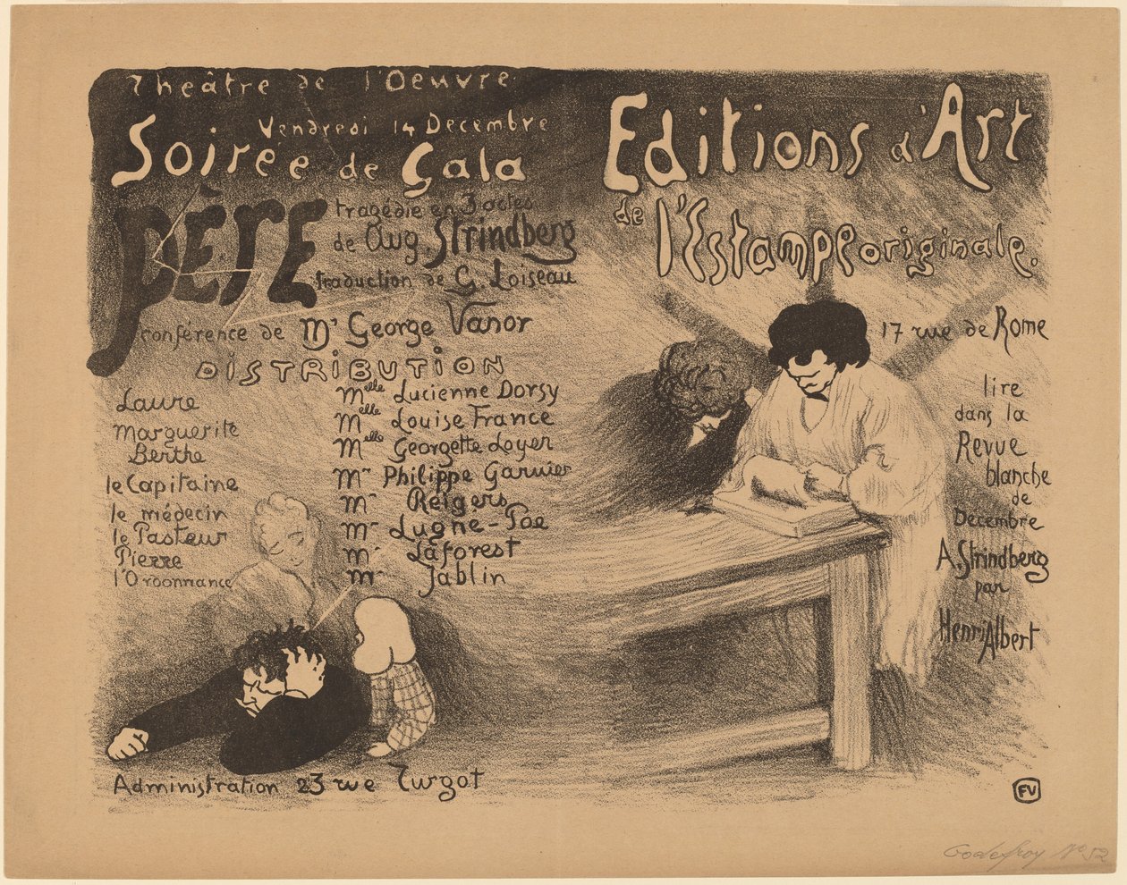 Far: tragedie i 3 akter af aug. Strindberg, 1894. af Félix Vallotton