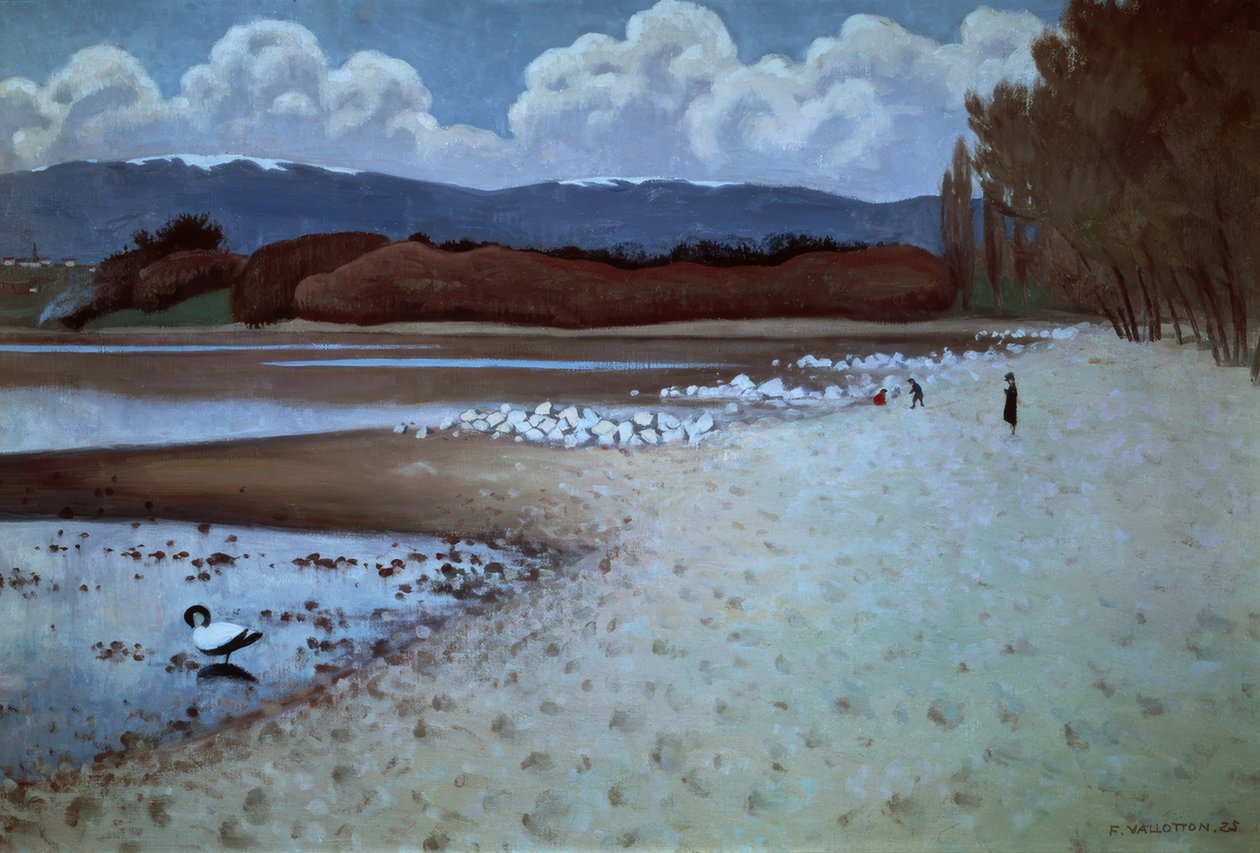 Strand i nærheden af Vidy af Félix Vallotton