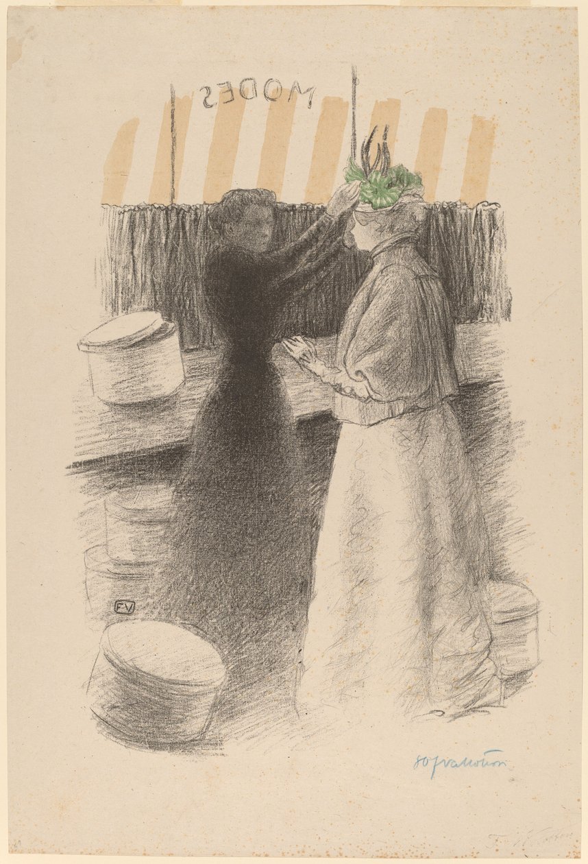 Den grønne hat Den grønne hat, 1896. af Félix Vallotton