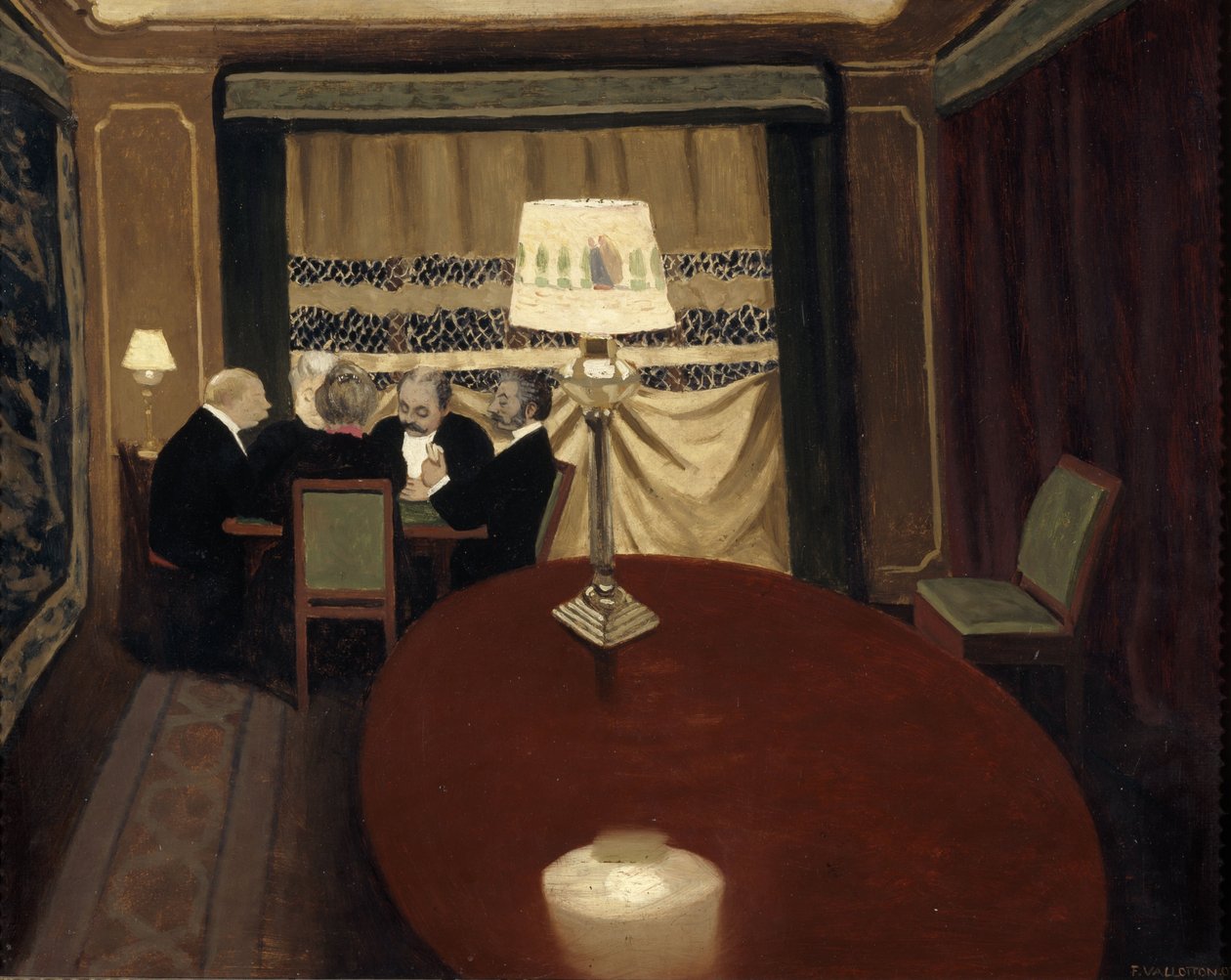 Pokerspillet af Felix Edouard Vallotton