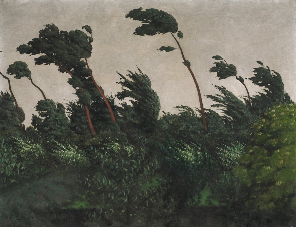 Vinden, 1910. af Félix Vallotton