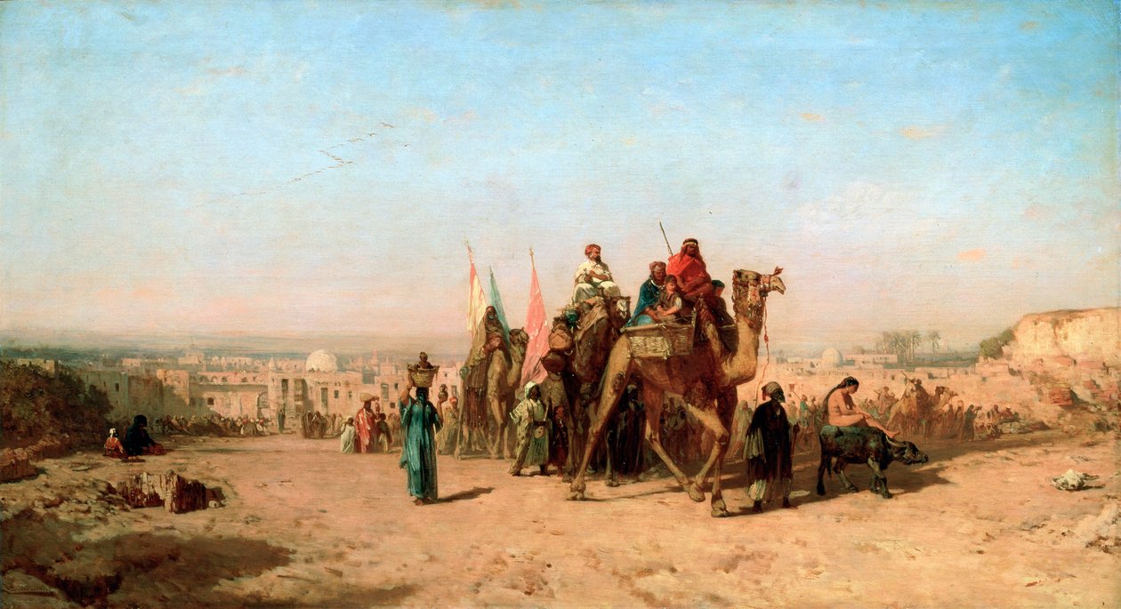 Karavane, 1860. af Félix Ziem