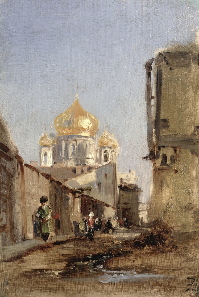 Studie af Tobolsk, 1842 af Félix Ziem