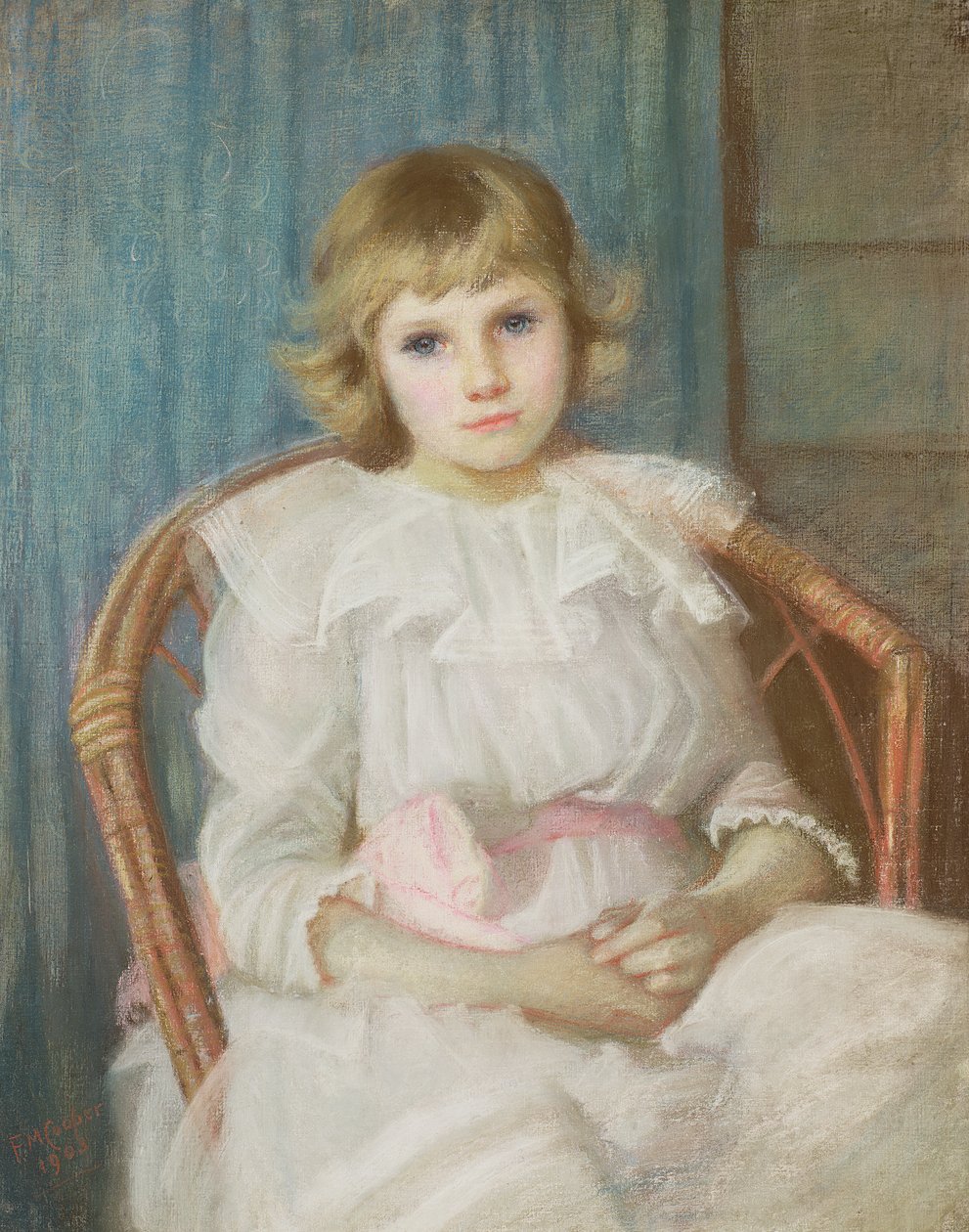 Portræt af en ung pige af Florence Cooper