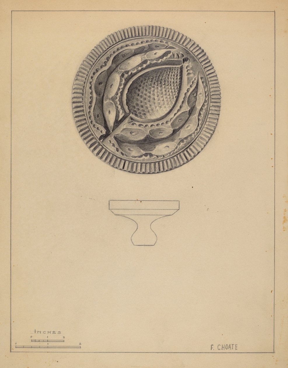 Smørform af Florence Choate