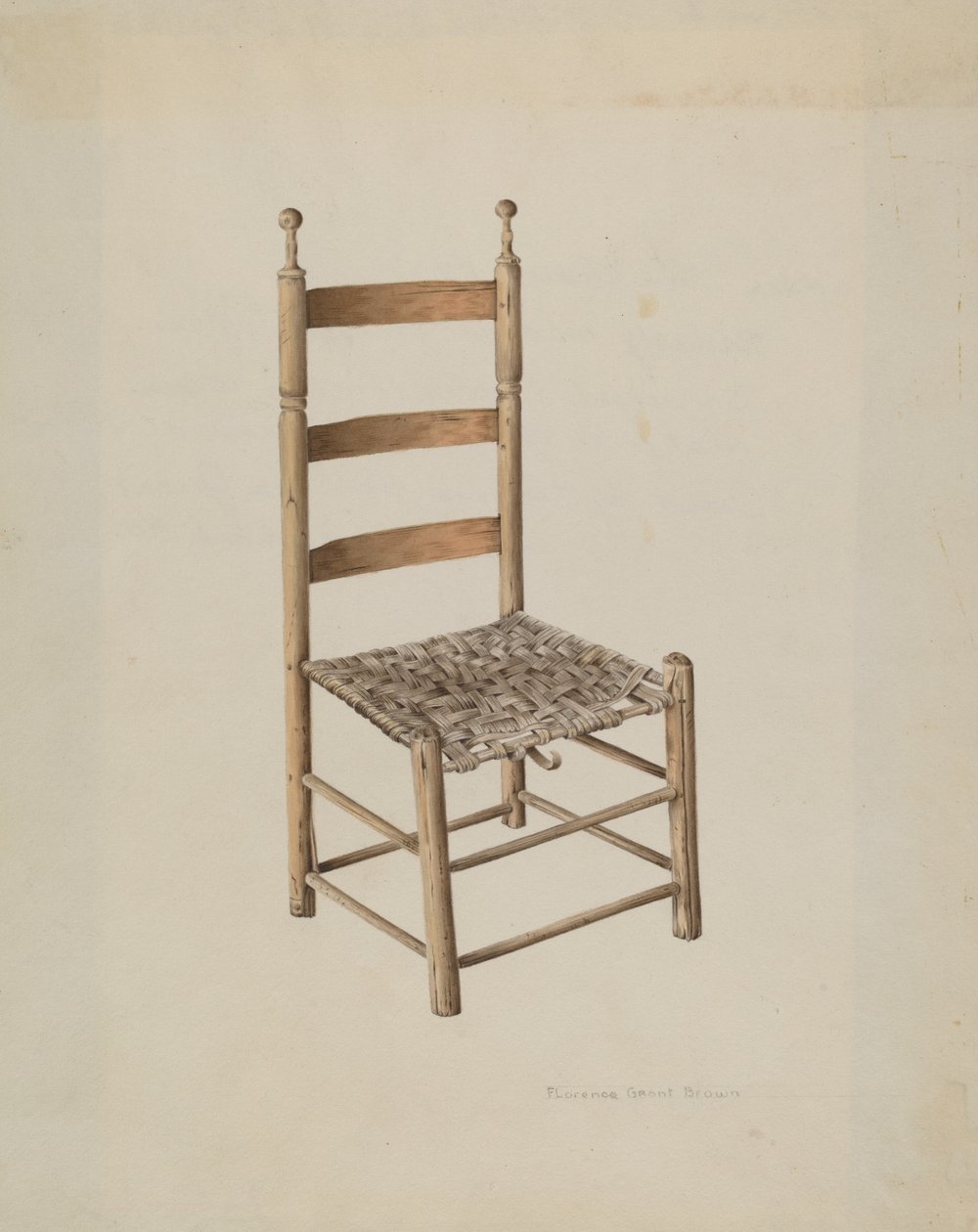Ladder Back Stol af Florence Grant Brown