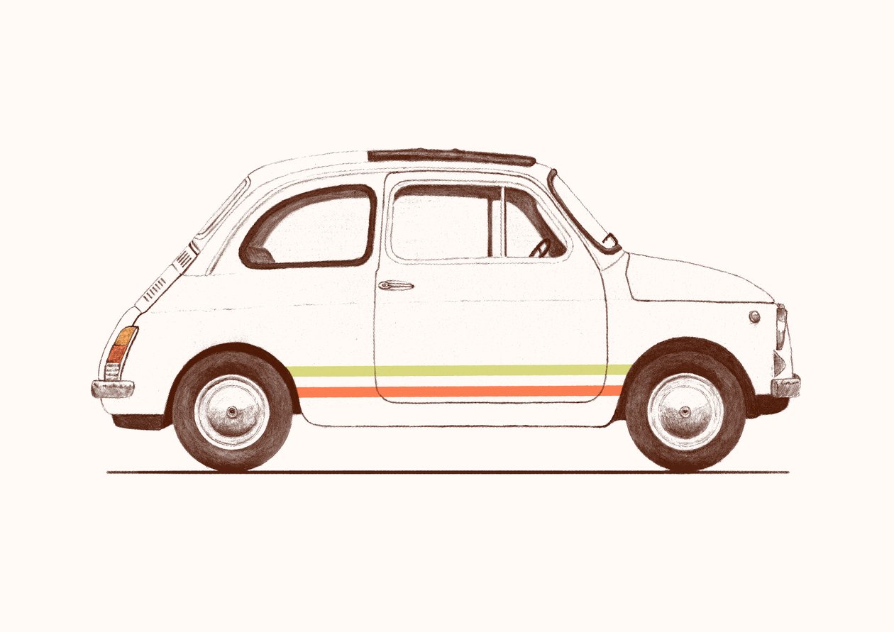 Cinquecento, 2023 (kynä ja digitaalinen) af Florent Bodart