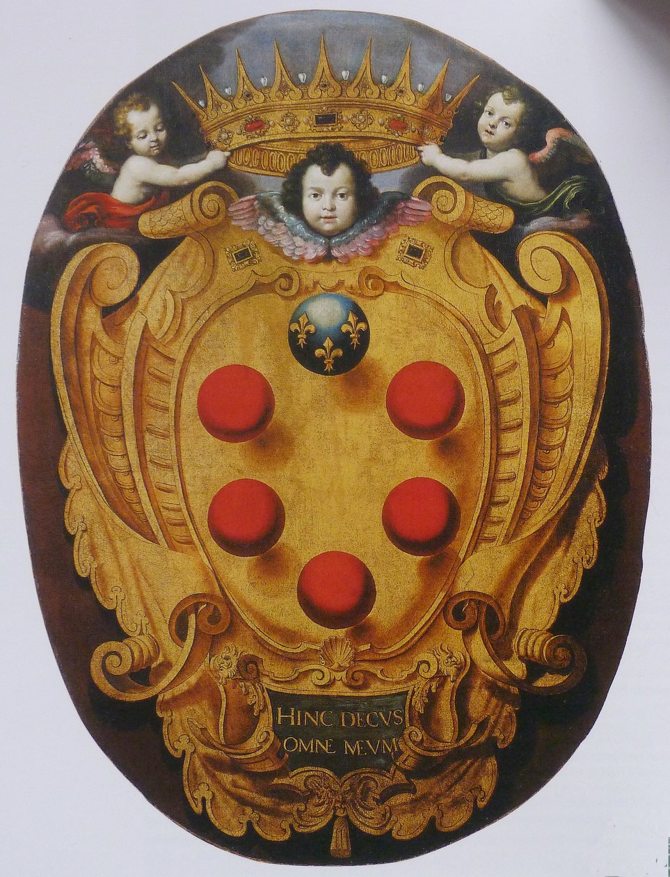 Stort skjold med Medici -armene af Florentine School