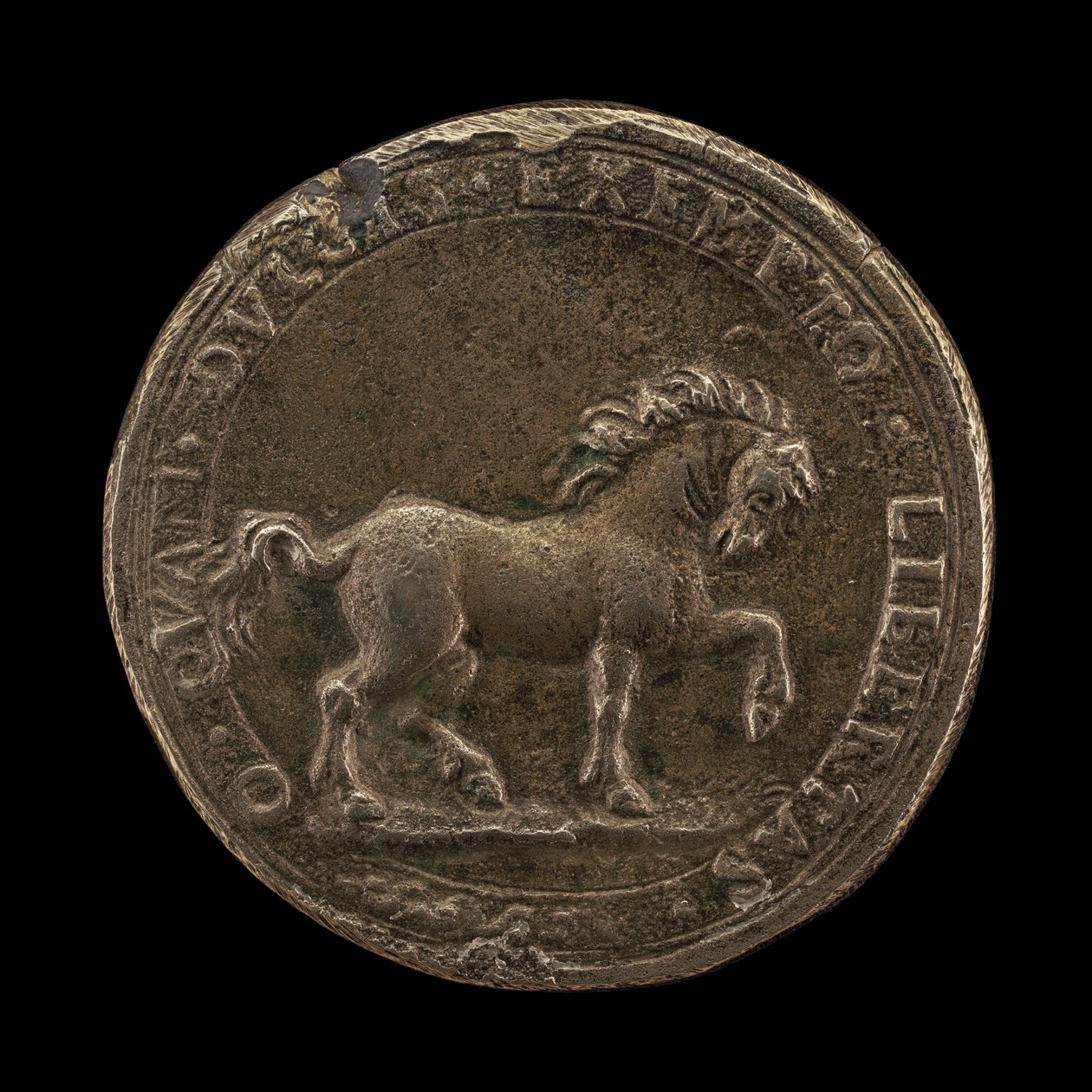 Horse Pawing the Earth, ca. 1545 (støbt ikke-sterling sølv) (modsat 6240388) af Florentine School