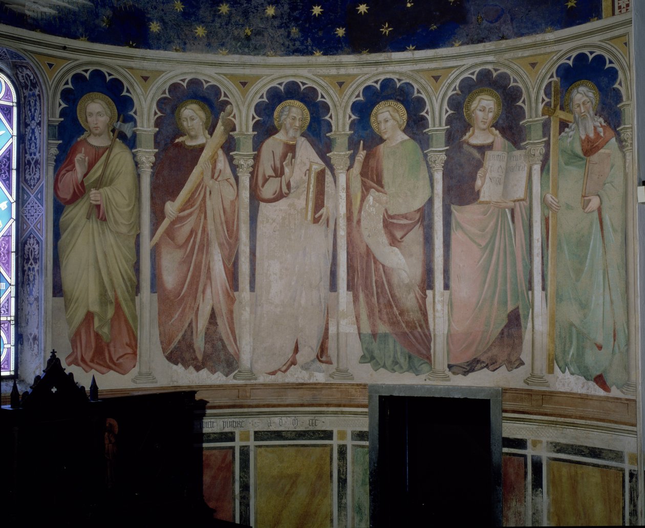 Seks apostle, ca. 1390 af Florentine School