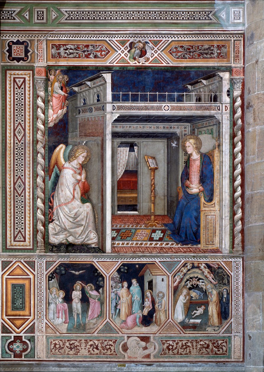 Bebudelsen - Fresco af Florentine School