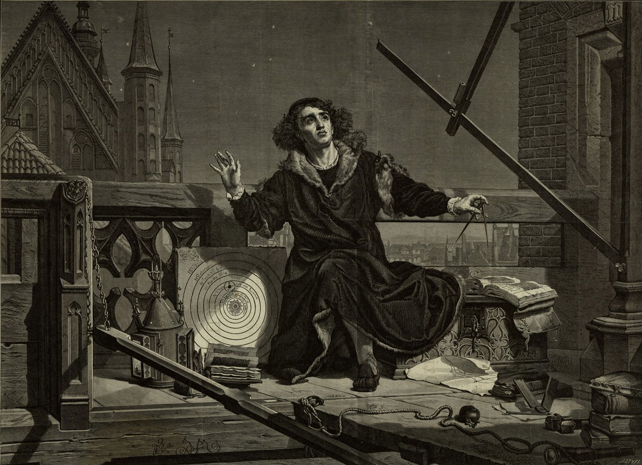 Nicolaus Copernicus efter Jan Matejko, 1874. af Florian Stanislaw Cynk