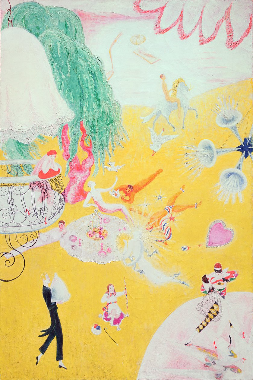 Love Flight of a Pink Candy Heart, 1930 af Florine Stettheimer