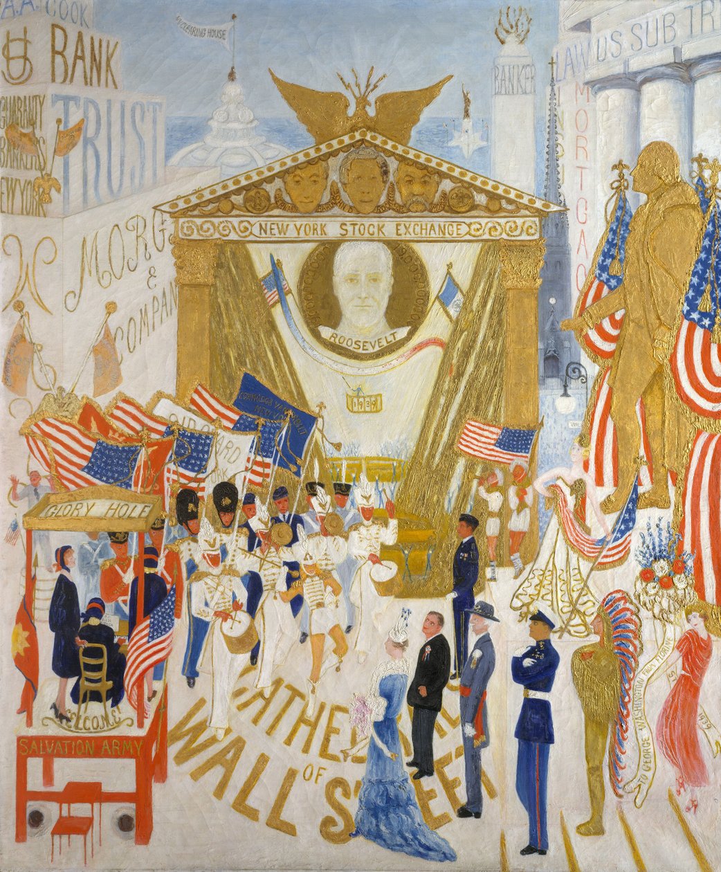 Katedralerne på Wall Street, 1939 af Florine Stettheimer