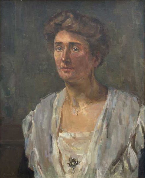 Portræt af Henriette van Heukelom-van den Brandeler af Floris Verster