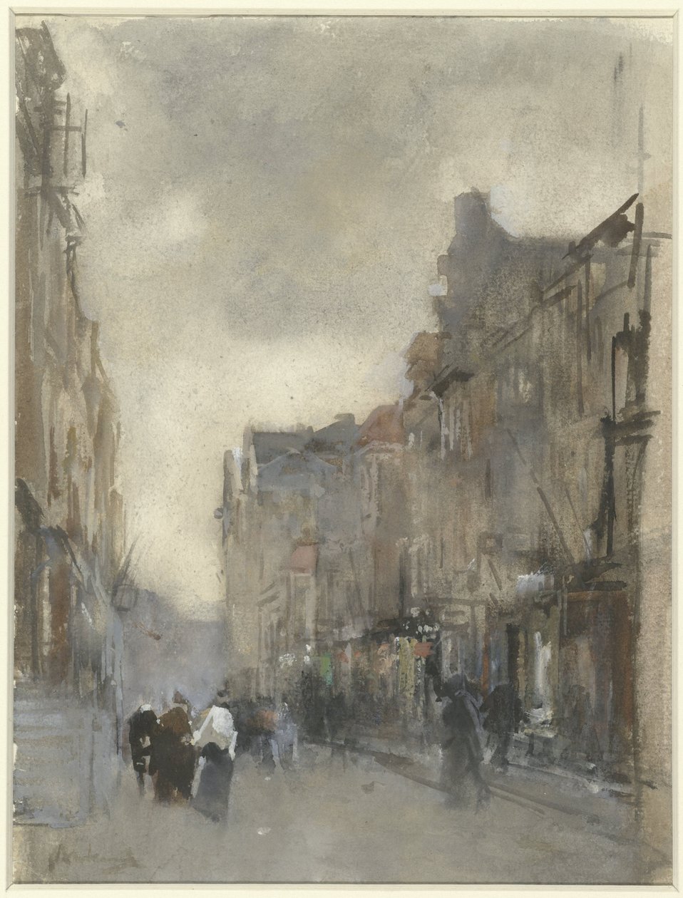 Gadeudsigt i Haag af Floris Arntzenius (signed by artist)