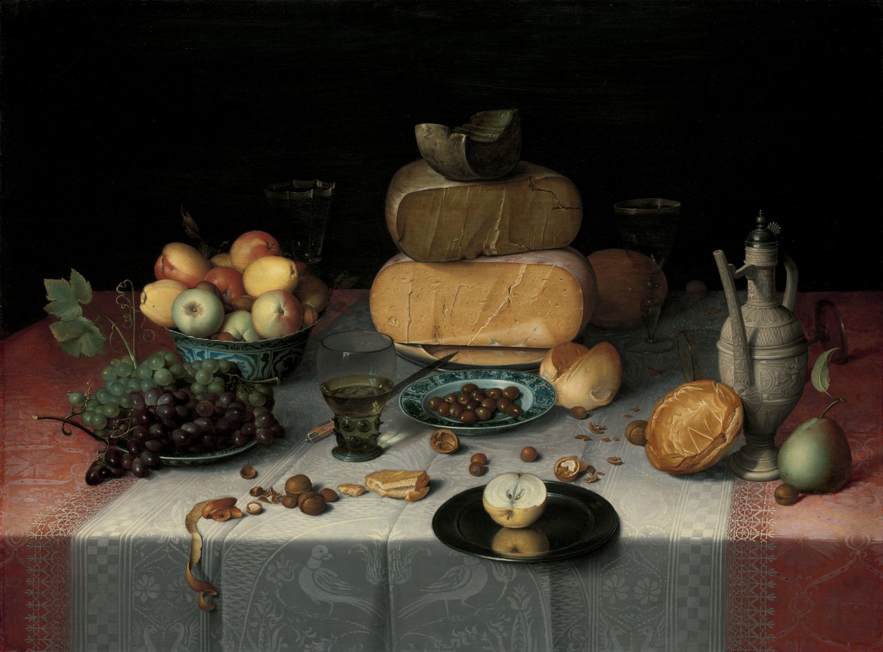 Stilleben med ost Stilleben med oste af Floris Claesz van Dijck