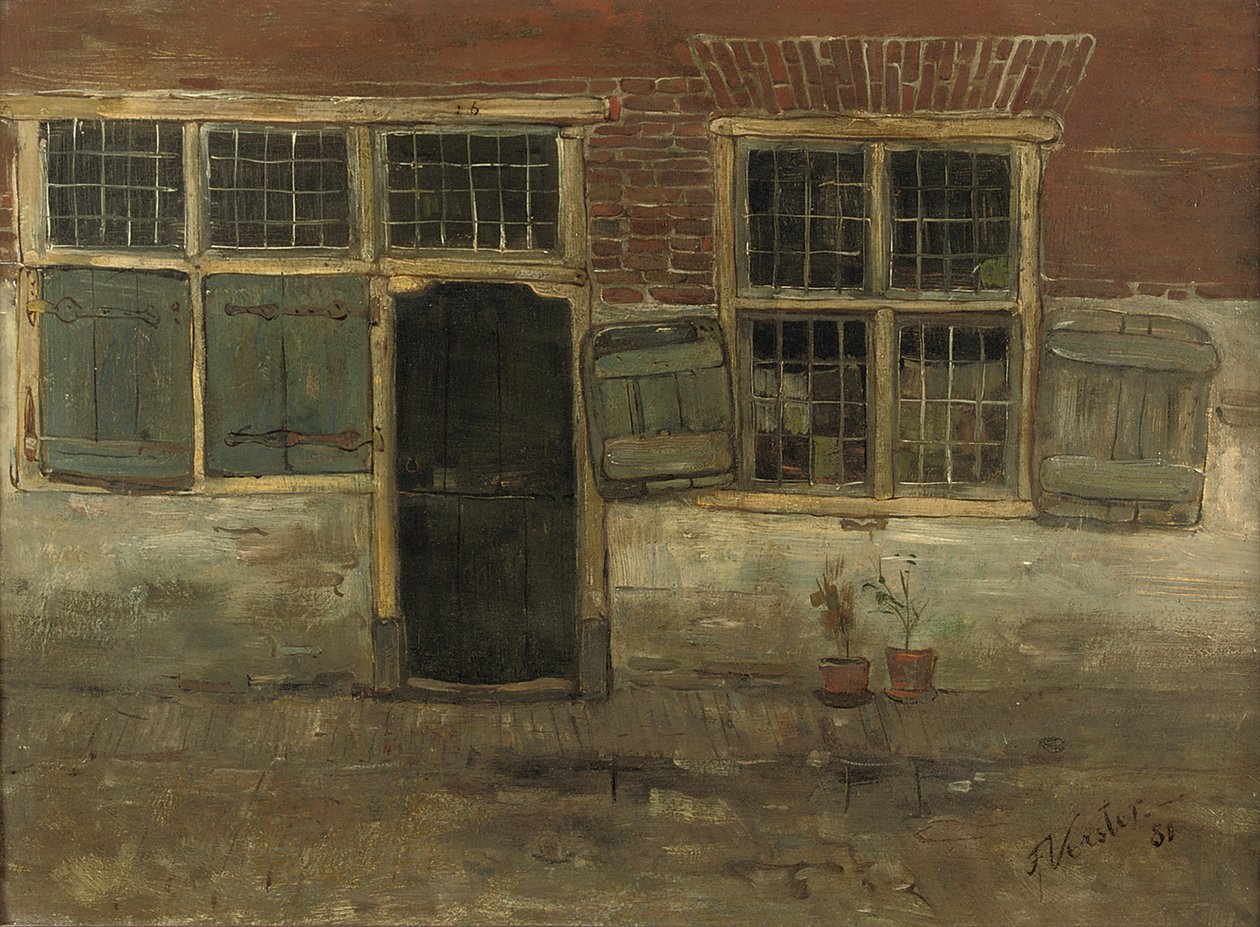 Små huse, Leiden, 1881 af Floris Verster