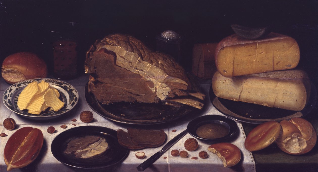 Morgenmad, 1615-1620 af Floris Gerritsz van Schooten