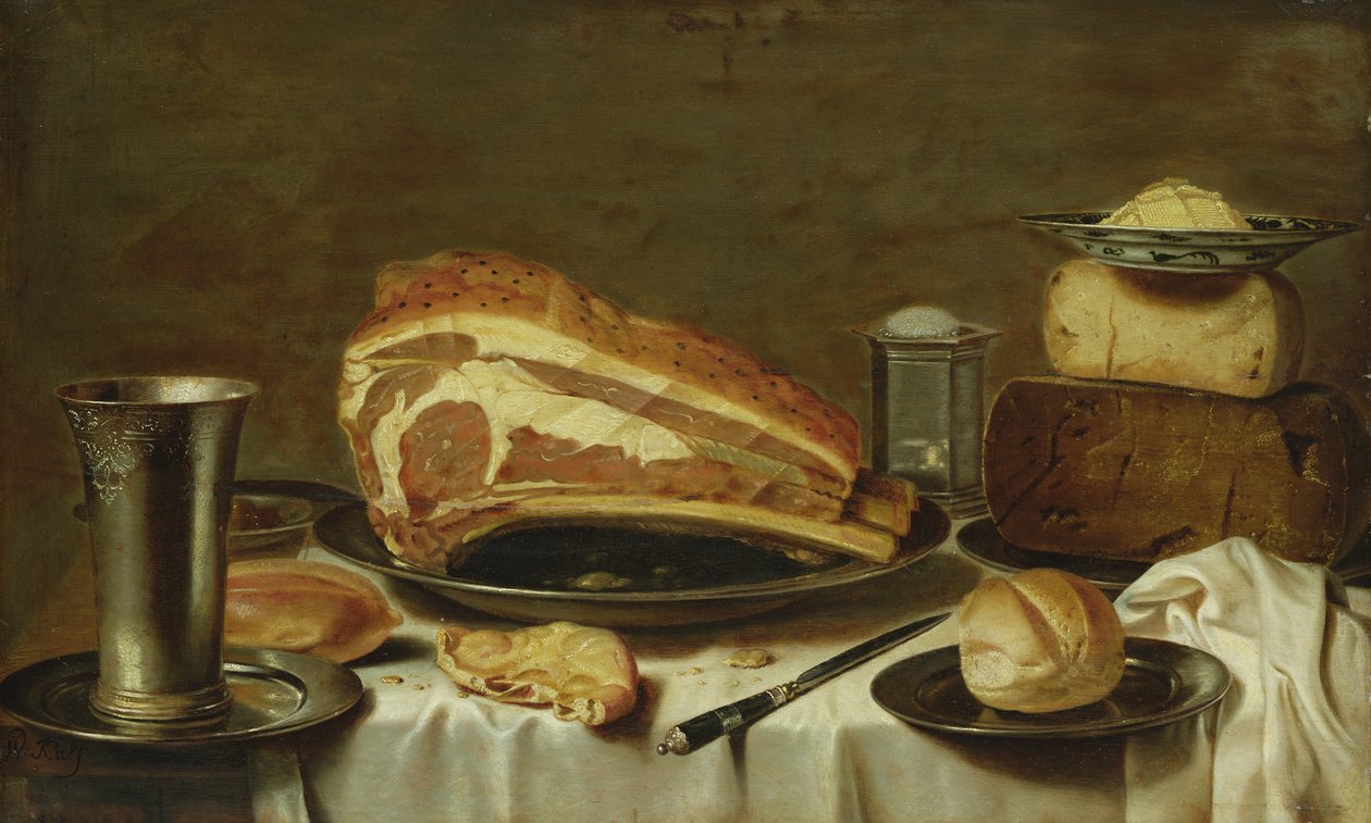Morgenmad stilleben af Floris Gerritsz van Schooten