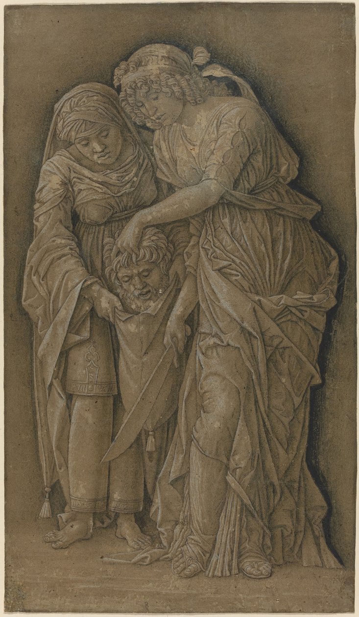 Judith med hovedet af Holofernes af Follower of Andrea Mantegna