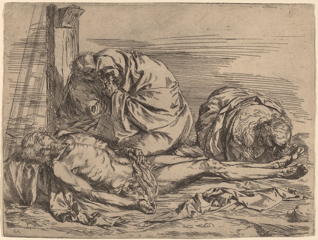 Klagesangen af Follower of Jusepe de Ribera