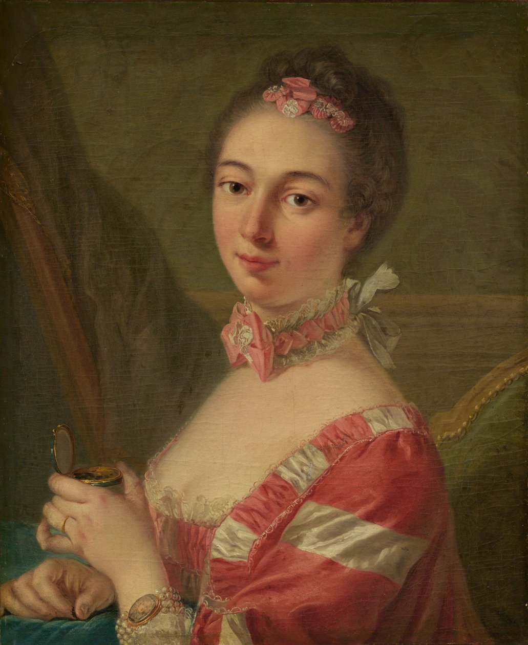 Portræt af en Dame af Follower of Louis Michel Van Loo