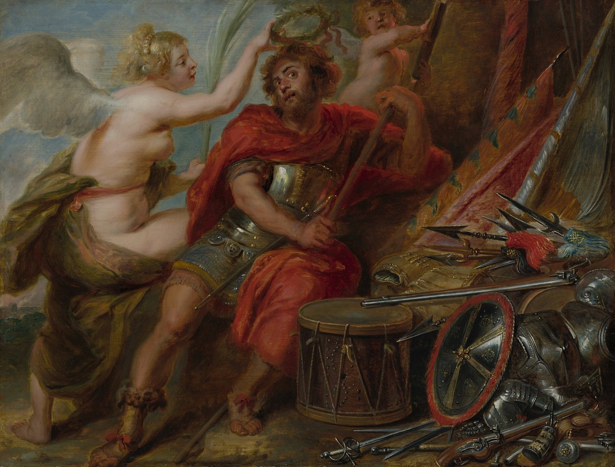Heltens apoteose af Follower of Peter Paul Rubens