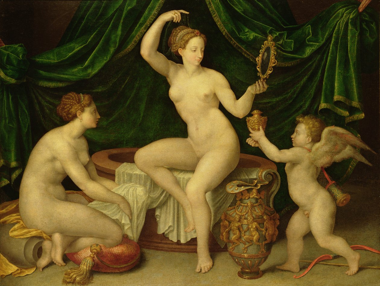 Venus ved hendes toilet af Fontainebleau School